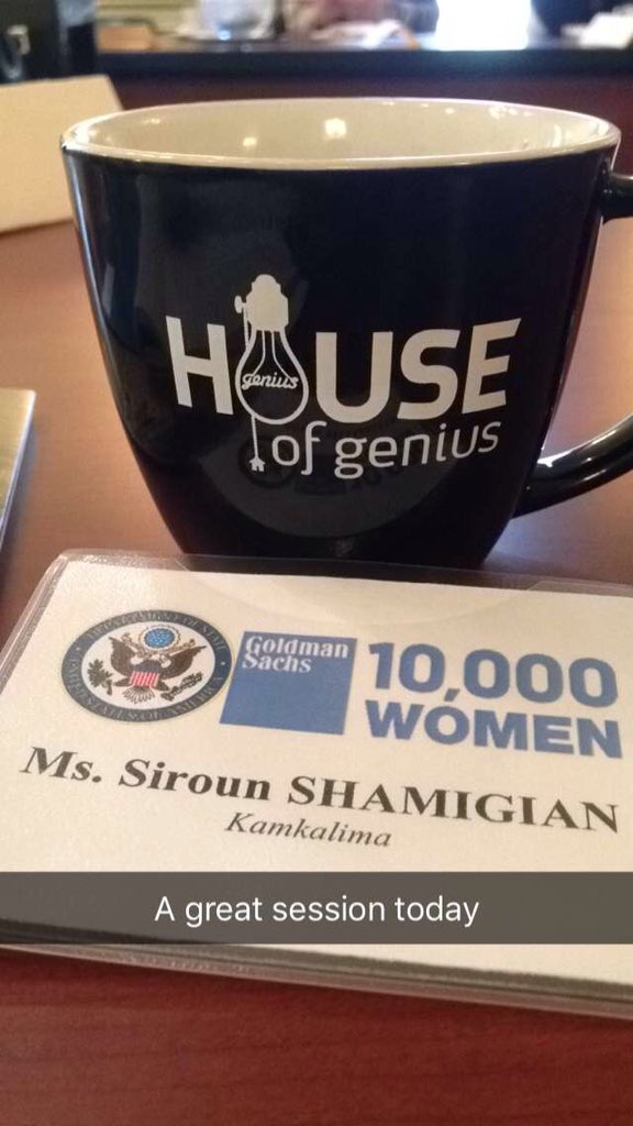 Collaborative discussion at House of Genius event