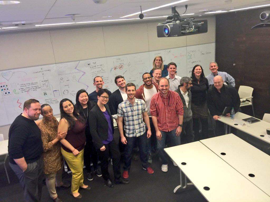 Group brainstorming at House of Genius meeting
